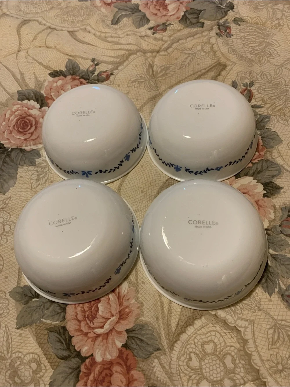 Corelle “Portofino” cereal/soup Bowls  - Set of 4